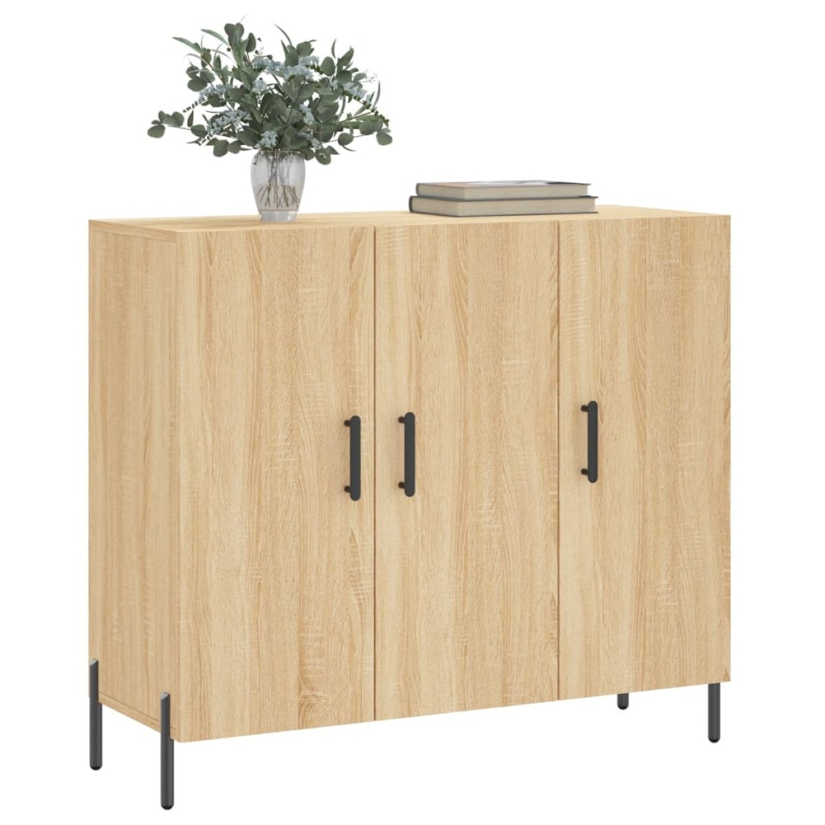 vidaXL Ντουλάπι Sonoma δρυς 90x34x80 εκ. Επεξεργασμένο Ξύλο