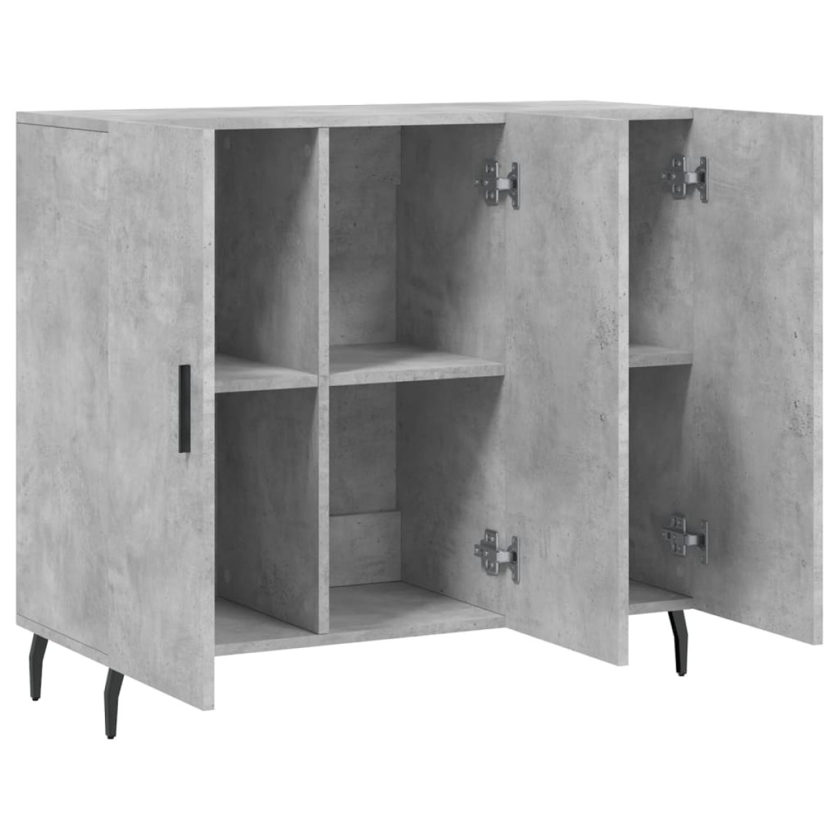 vidaXL Ντουλάπι Γκρι Σκυροδέματος 90x34x80 εκ. Επεξεργασμένο Ξύλο