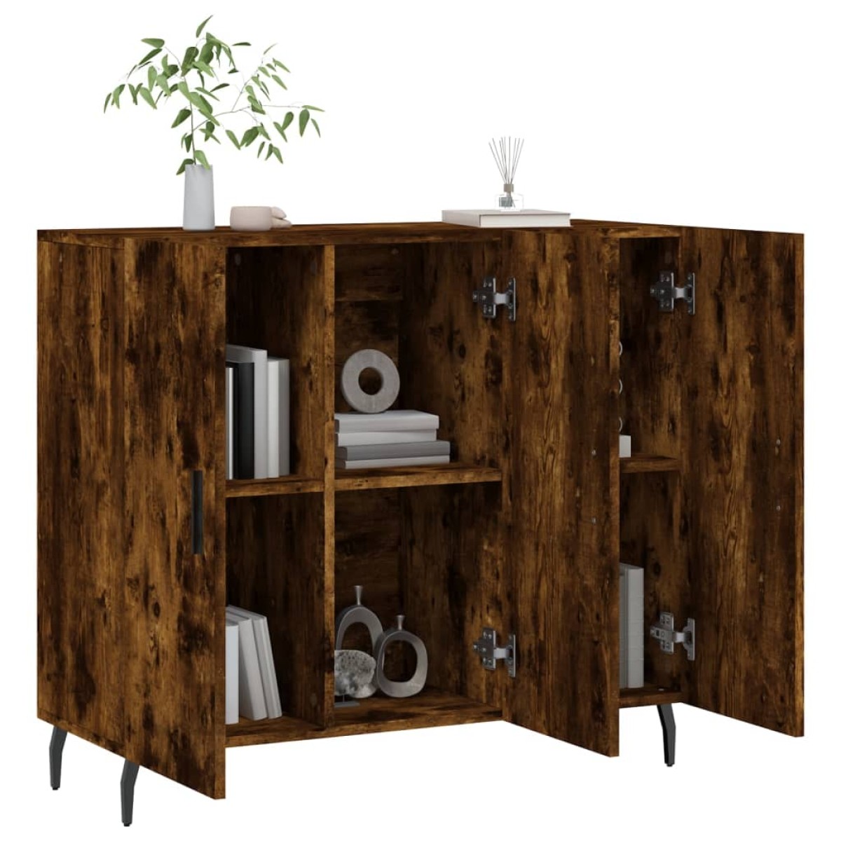 vidaXL Ντουλάπι Καπνιστή Δρυς 90x34x80 εκ. Επεξεργασμένο Ξύλο