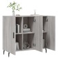 vidaXL Ντουλάπι Γκρι Sonoma 90 x 34 x 80 εκ. από Επεξεργασμένο Ξύλο