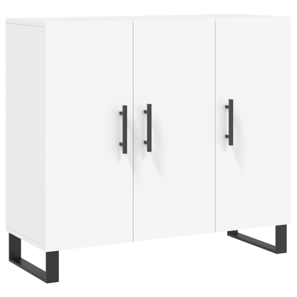 vidaXL Μπουφές Λευκός 90 x 34 x 80 εκ. από Επεξεργασμένο Ξύλο