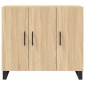 vidaXL Ντουλάπι Sonoma δρυς 90x34x80 εκ. Επεξεργασμένο Ξύλο