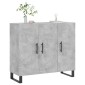 vidaXL Ντουλάπι Γκρι Σκυροδέματος 90x34x80 εκ. Επεξεργασμένο Ξύλο