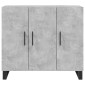 vidaXL Ντουλάπι Γκρι Σκυροδέματος 90x34x80 εκ. Επεξεργασμένο Ξύλο