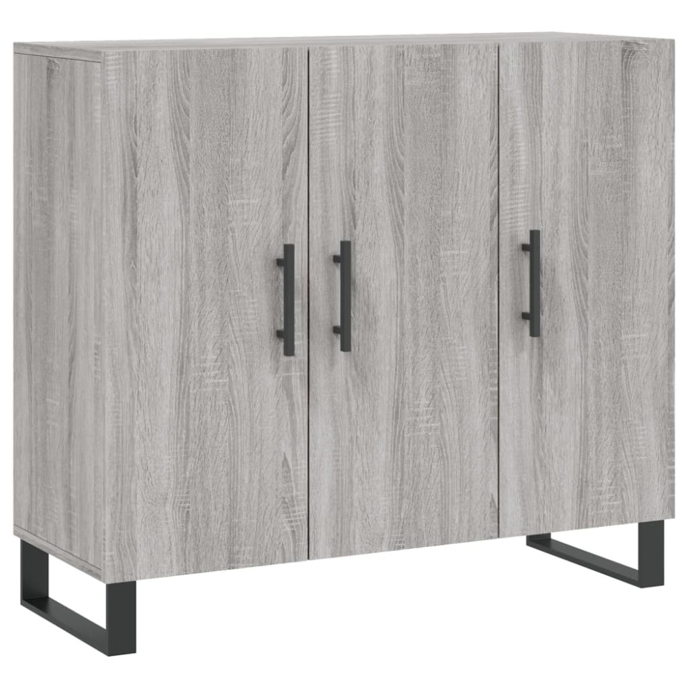 vidaXL Ντουλάπι Γκρι Sonoma 90 x 34 x 80 εκ. από Επεξεργασμένο Ξύλο