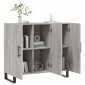 vidaXL Ντουλάπι Γκρι Sonoma 90 x 34 x 80 εκ. από Επεξεργασμένο Ξύλο