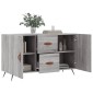 vidaXL Μπουφές Γκρι Sonoma 100 x 36 x 60 εκ. από Επεξεργασμένο Ξύλο