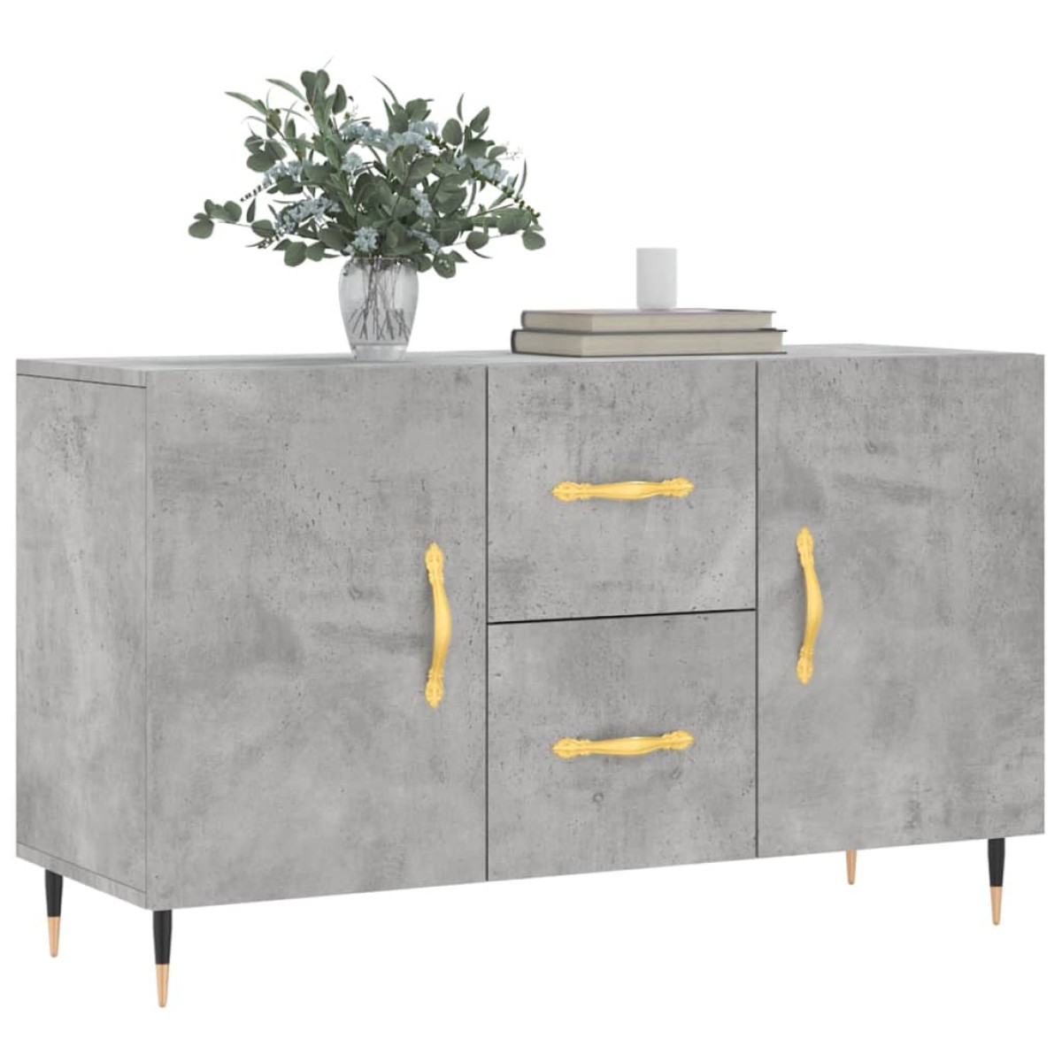 vidaXL Ντουλάπι Γκρι Σκυροδέματος 100 x 36 x 60 εκ. Επεξεργασμένο Ξύλο
