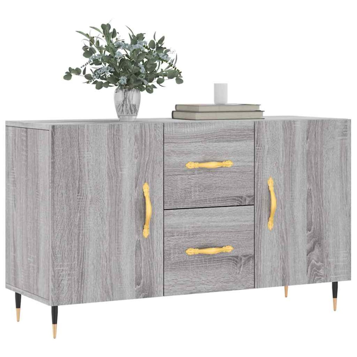 vidaXL Μπουφές Γκρι Sonoma 100 x 36 x 60 εκ. από Επεξεργασμένο Ξύλο