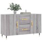 vidaXL Μπουφές Γκρι Sonoma 100 x 36 x 60 εκ. από Επεξεργασμένο Ξύλο