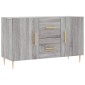 vidaXL Μπουφές Γκρι Sonoma 100 x 36 x 60 εκ. από Επεξεργασμένο Ξύλο