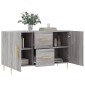 vidaXL Μπουφές Γκρι Sonoma 100 x 36 x 60 εκ. από Επεξεργασμένο Ξύλο