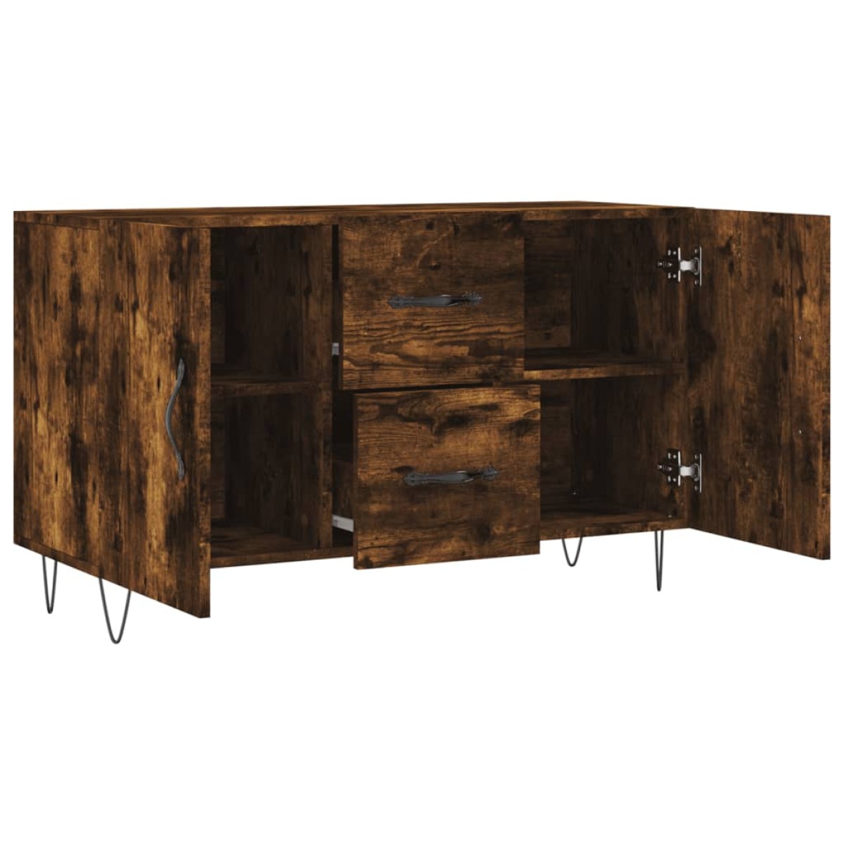 vidaXL Μπουφές Καπνιστή Δρυς 100 x 36 x 60 εκ. Επεξεργασμένο Ξύλο