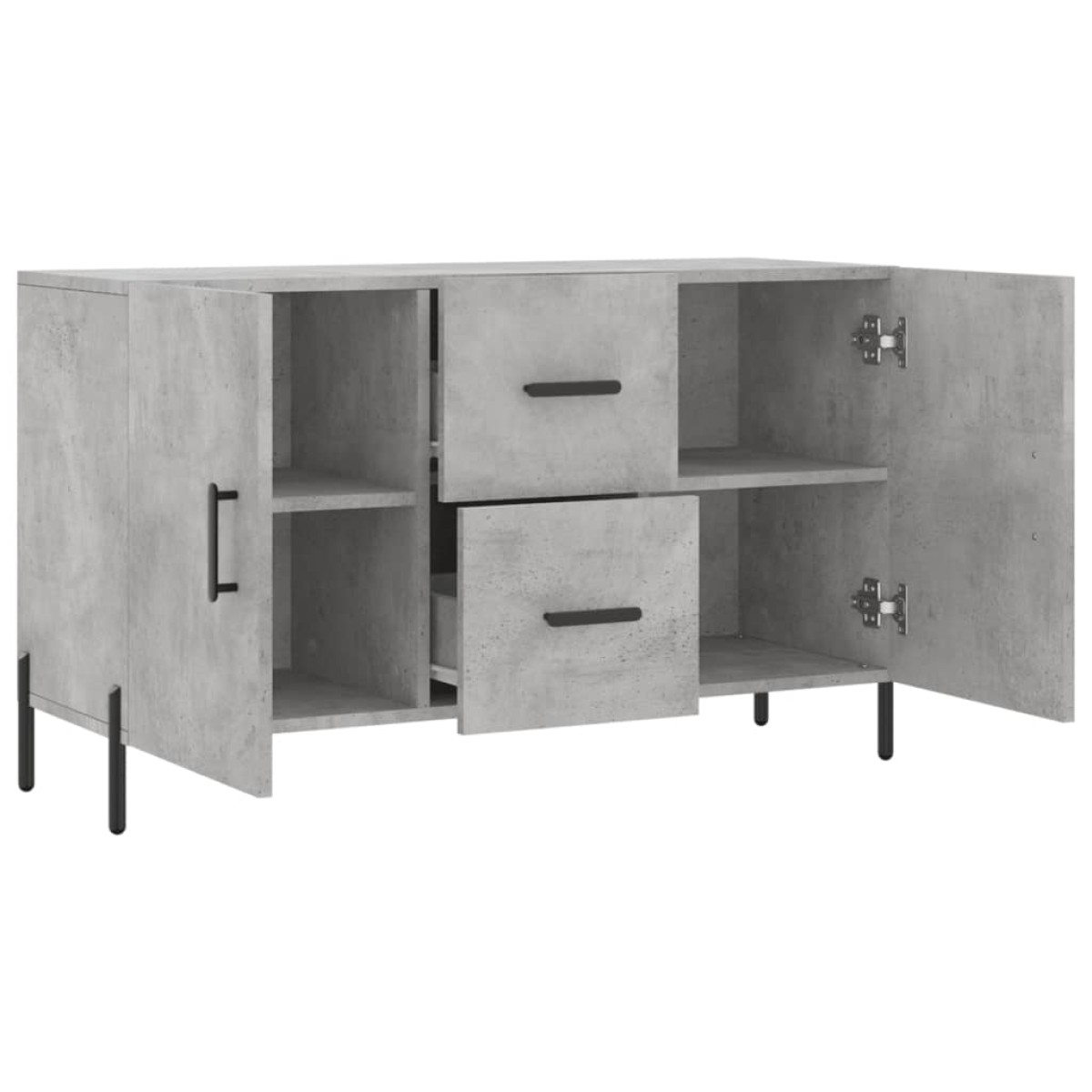 vidaXL Ντουλάπι Γκρι Σκυροδέματος 100 x 36 x 60 εκ. Επεξεργασμένο Ξύλο