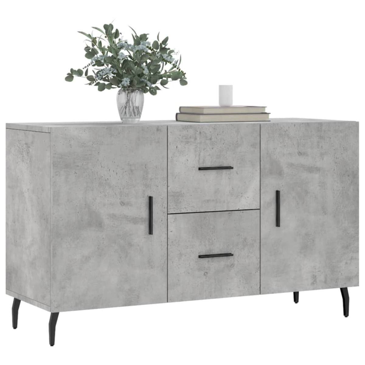vidaXL Ντουλάπι Γκρι Σκυροδέματος 100 x 36 x 60 εκ. Επεξεργασμένο Ξύλο