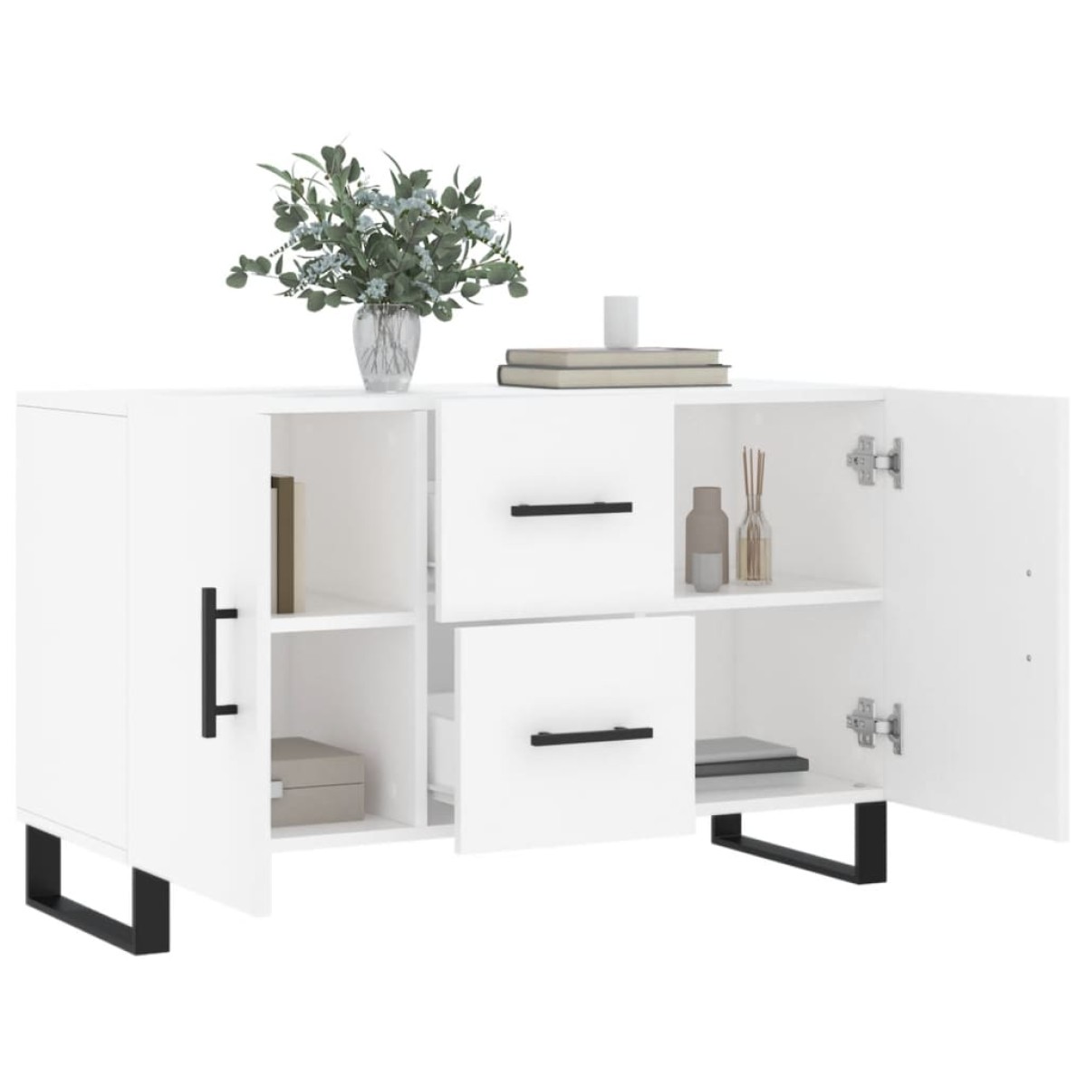 vidaXL Ντουλάπι Λευκό 100 x 36 x60 εκ. Επεξεργασμένο Ξύλο