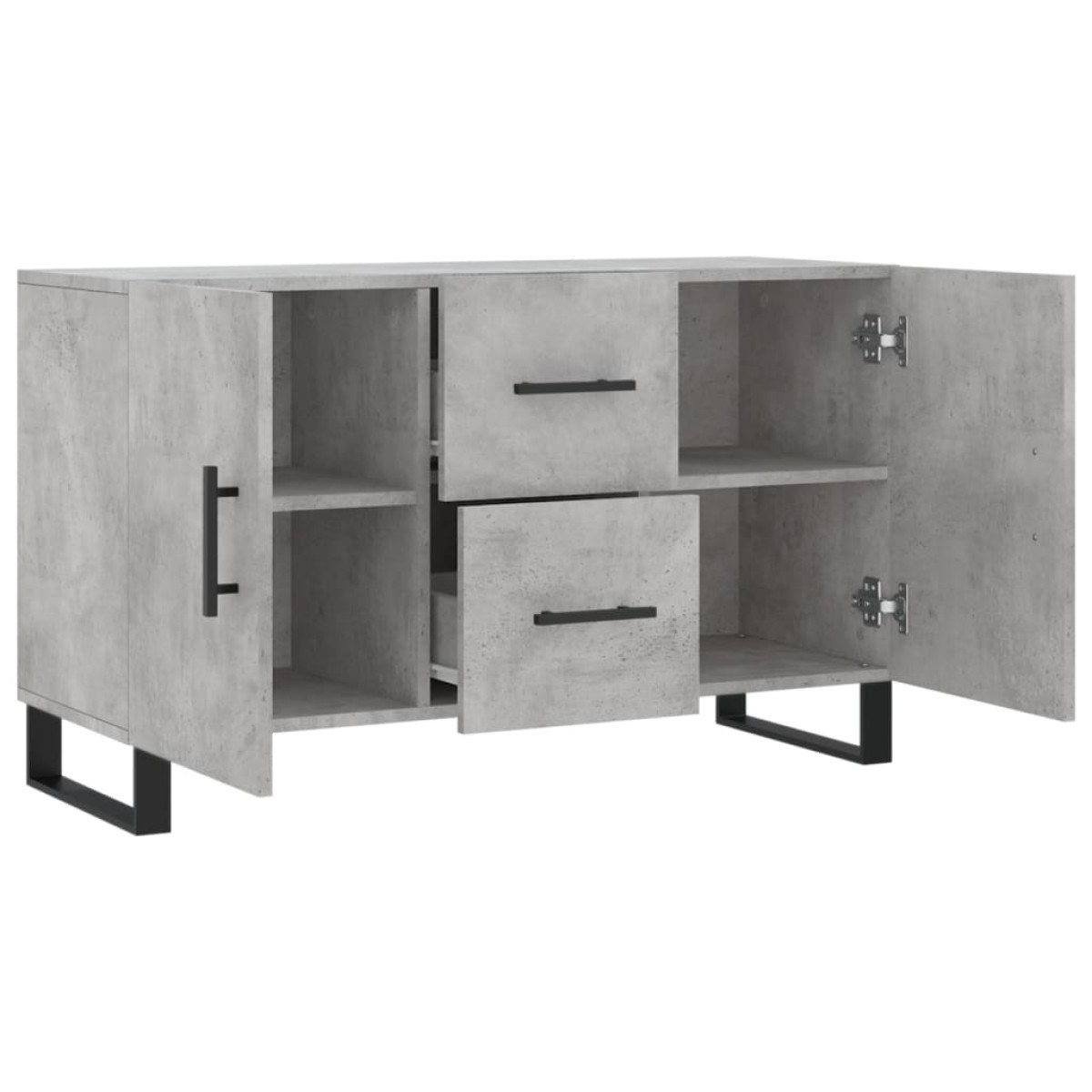 vidaXL Ντουλάπι Γκρι Σκυροδέματος 100 x 36 x 60 εκ. Επεξεργασμένο Ξύλο