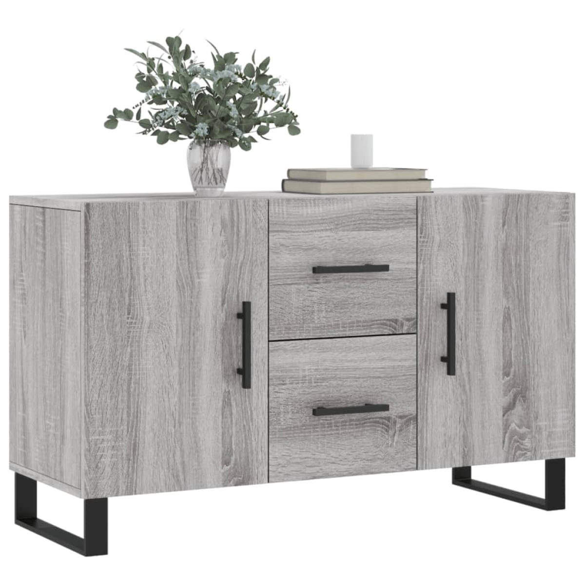 vidaXL Μπουφές Γκρι Sonoma 100 x 36 x 60 εκ. από Επεξεργασμένο Ξύλο
