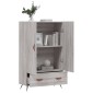 vidaXL Ντουλάπα Γκρι Sonoma 69,5 x 31 x 115 εκ. από Επεξεργασμένο Ξύλο