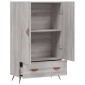 vidaXL Ντουλάπα Γκρι Sonoma 69,5 x 31 x 115 εκ. από Επεξεργασμένο Ξύλο