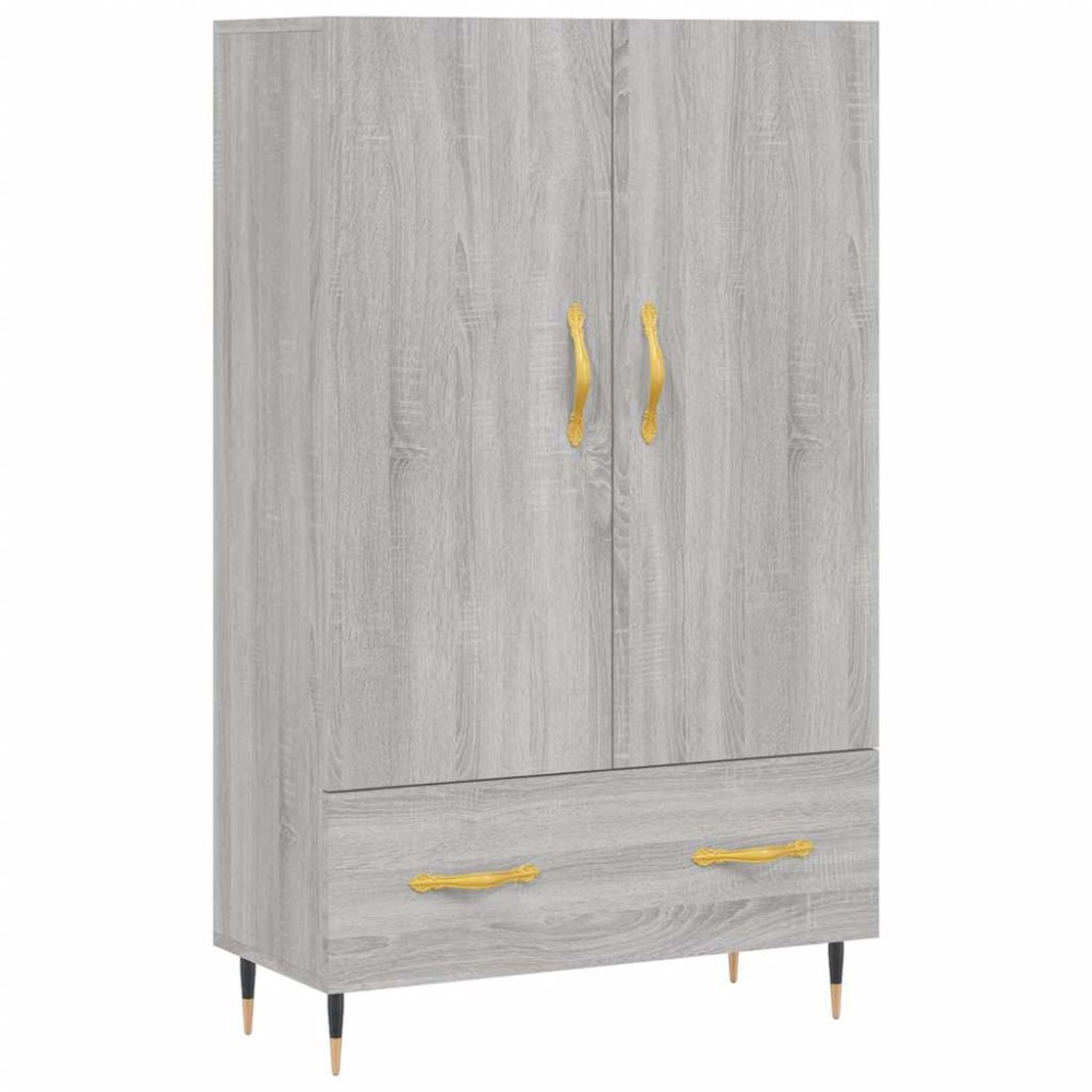 vidaXL Ντουλάπα Γκρι Sonoma 69,5 x 31 x 115 εκ. από Επεξεργασμένο Ξύλο