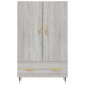 vidaXL Ντουλάπα Γκρι Sonoma 69,5 x 31 x 115 εκ. από Επεξεργασμένο Ξύλο