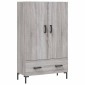 vidaXL Ντουλάπα Γκρι Sonoma 69,5 x 31 x 115 εκ. από Επεξεργασμένο Ξύλο
