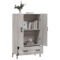 vidaXL Ντουλάπα Γκρι Sonoma 69,5 x 31 x 115 εκ. από Επεξεργασμένο Ξύλο
