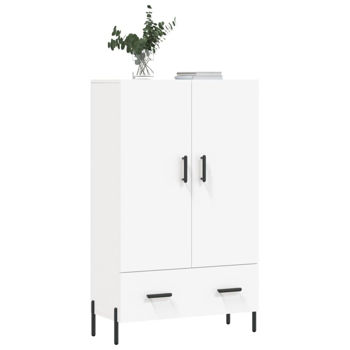 vidaXL Ντουλάπα Λευκή 69,5 x 31 x 115 εκ. από Επεξεργασμένο Ξύλο