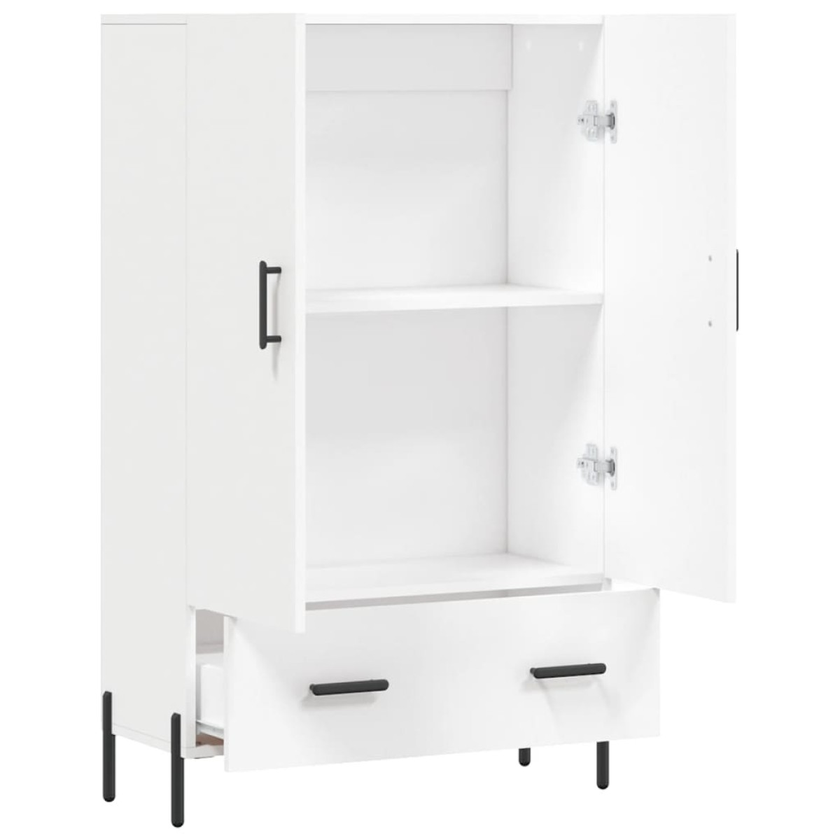 vidaXL Ντουλάπα Λευκή 69,5 x 31 x 115 εκ. από Επεξεργασμένο Ξύλο
