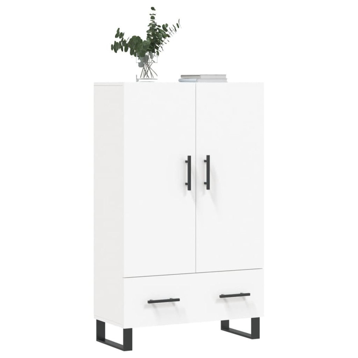 vidaXL Ντουλάπα Λευκή 69,5 x 31 x 115 εκ. από Επεξεργασμένο Ξύλο