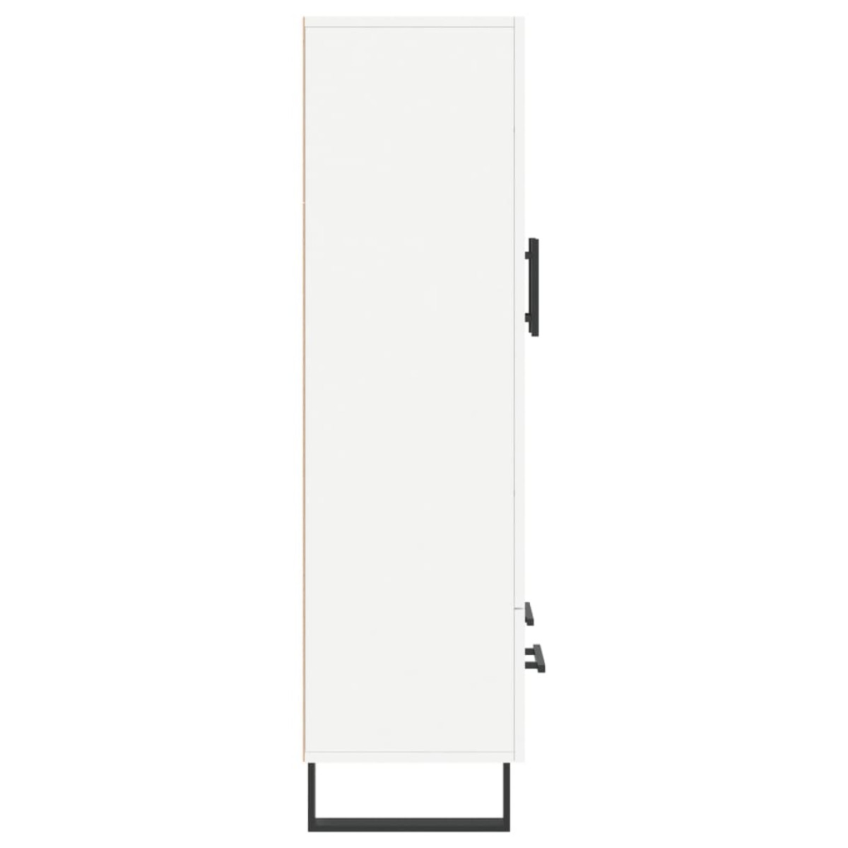 vidaXL Ντουλάπα Λευκή 69,5 x 31 x 115 εκ. από Επεξεργασμένο Ξύλο