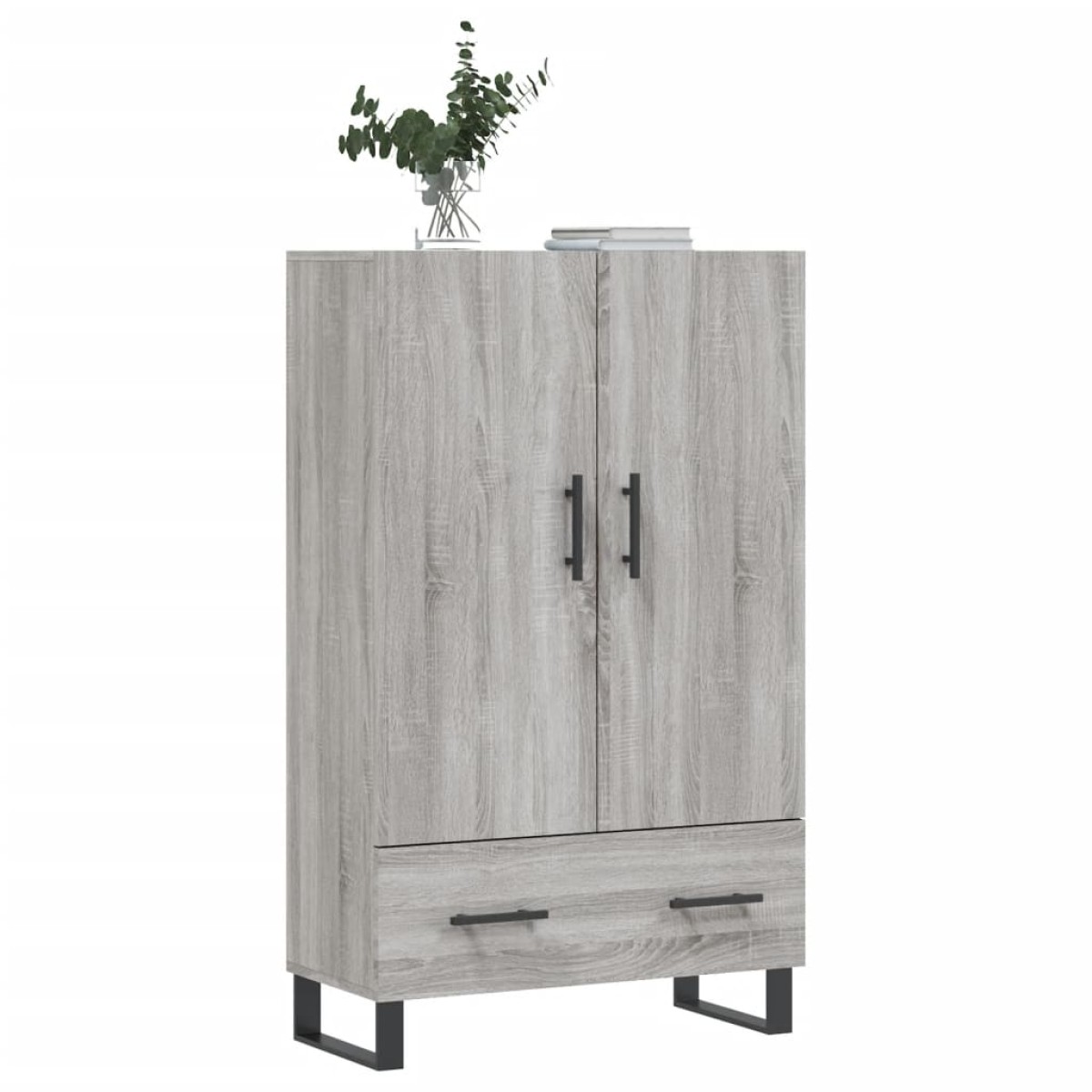 vidaXL Ντουλάπα Γκρι Sonoma 69,5 x 31 x 115 εκ. από Επεξεργασμένο Ξύλο