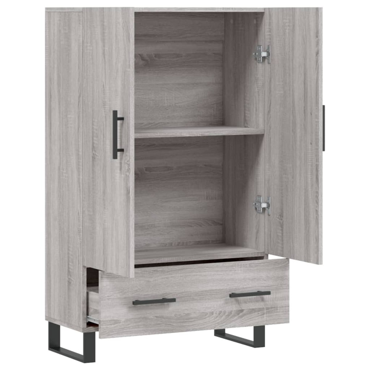 vidaXL Ντουλάπα Γκρι Sonoma 69,5 x 31 x 115 εκ. από Επεξεργασμένο Ξύλο