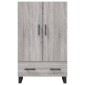 vidaXL Ντουλάπα Γκρι Sonoma 69,5 x 31 x 115 εκ. από Επεξεργασμένο Ξύλο