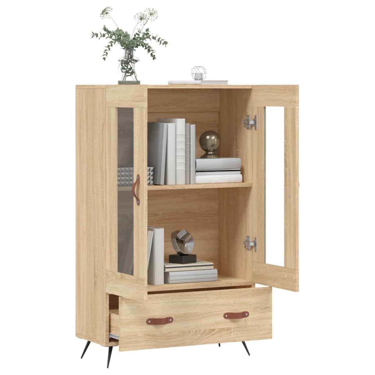 vidaXL Ντουλάπα Sonoma Δρυς 69,5 x 31 x 115 εκ. από Επεξεργασμένο Ξύλο