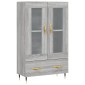 vidaXL Ντουλάπα Γκρι Sonoma 69,5 x 31 x 115 εκ. από Επεξεργασμένο Ξύλο