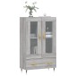 vidaXL Ντουλάπα Γκρι Sonoma 69,5 x 31 x 115 εκ. από Επεξεργασμένο Ξύλο