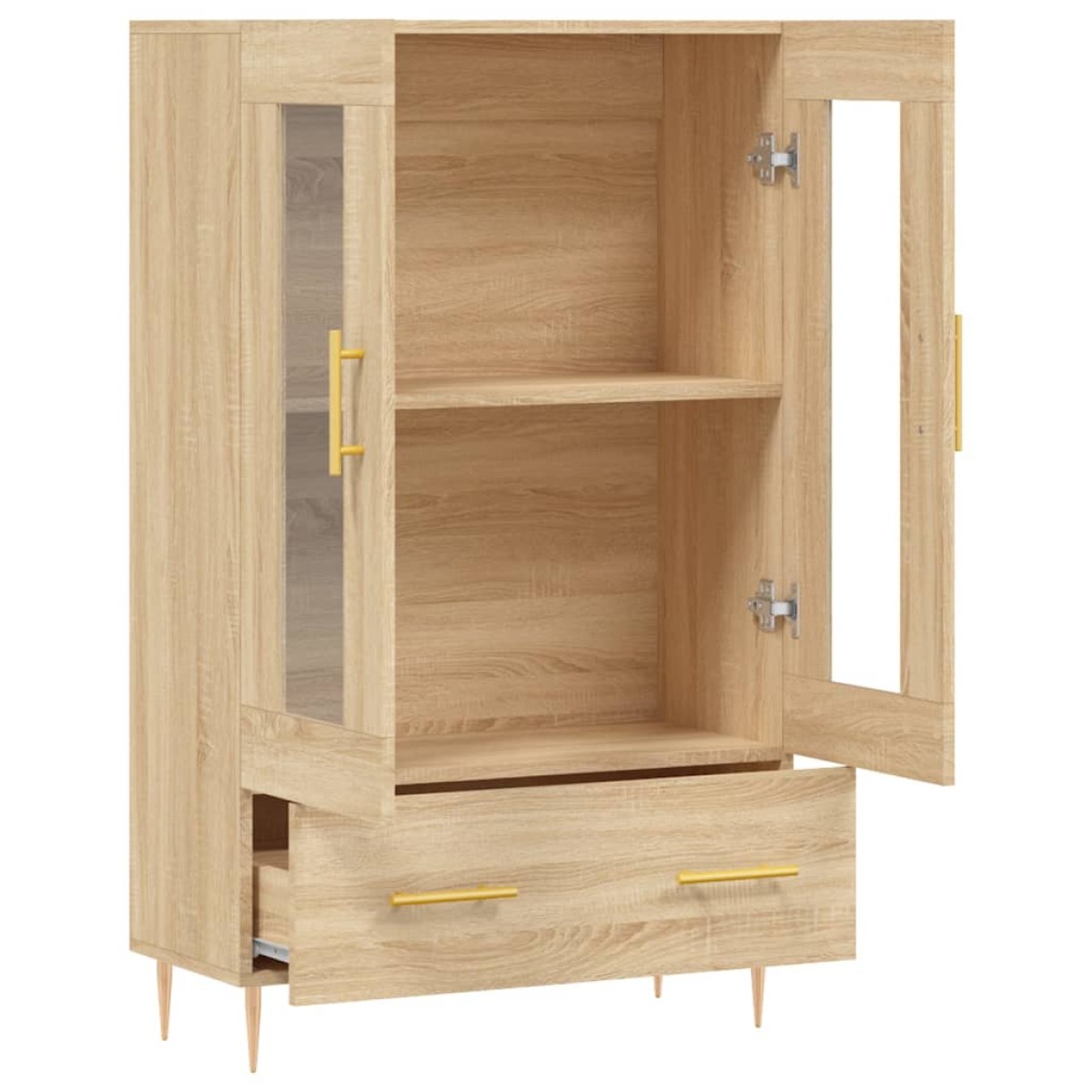 vidaXL Ντουλάπα Sonoma Δρυς 69,5 x 31 x 115 εκ. από Επεξεργασμένο Ξύλο