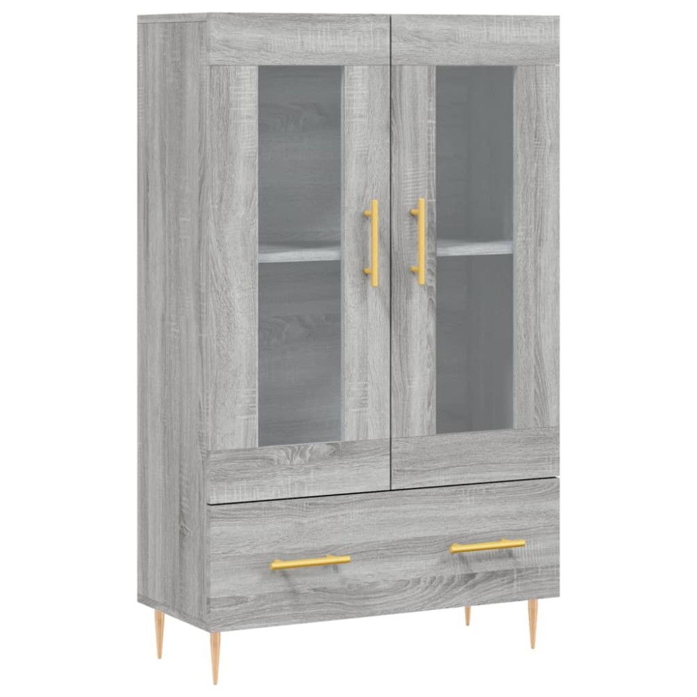 vidaXL Ντουλάπα Γκρι Sonoma 69,5 x 31 x 115 εκ. από Επεξεργασμένο Ξύλο