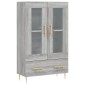 vidaXL Ντουλάπα Γκρι Sonoma 69,5 x 31 x 115 εκ. από Επεξεργασμένο Ξύλο