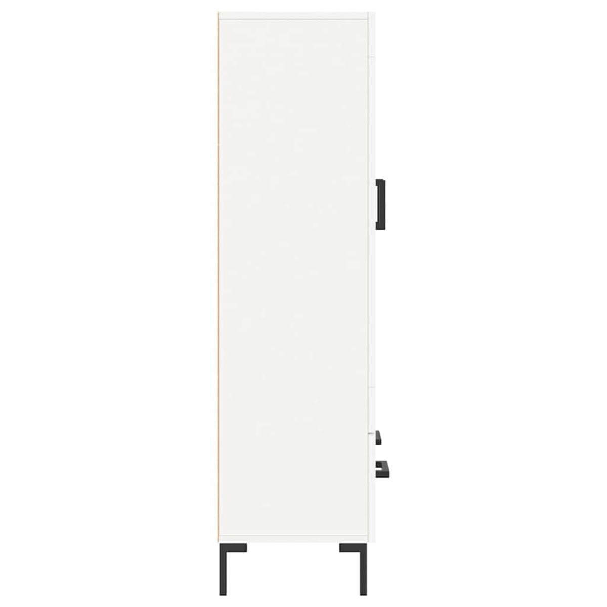 vidaXL Ντουλάπα Λευκή 69,5 x 31 x 115 εκ. από Επεξεργασμένο Ξύλο