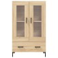 vidaXL Ντουλάπα Sonoma Δρυς 69,5 x 31 x 115 εκ. από Επεξεργασμένο Ξύλο