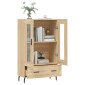 vidaXL Ντουλάπα Sonoma Δρυς 69,5 x 31 x 115 εκ. από Επεξεργασμένο Ξύλο