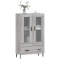 vidaXL Ντουλάπα Γκρι Sonoma 69,5 x 31 x 115 εκ. από Επεξεργασμένο Ξύλο