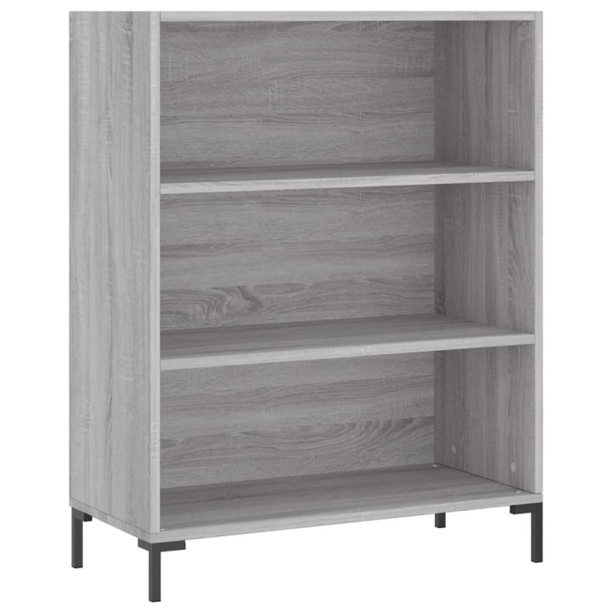 vidaXL Βιβλιοθήκη Γκρι Sonoma 69,5 x 32,5 x 90 εκ. από Επεξεργ. Ξύλο