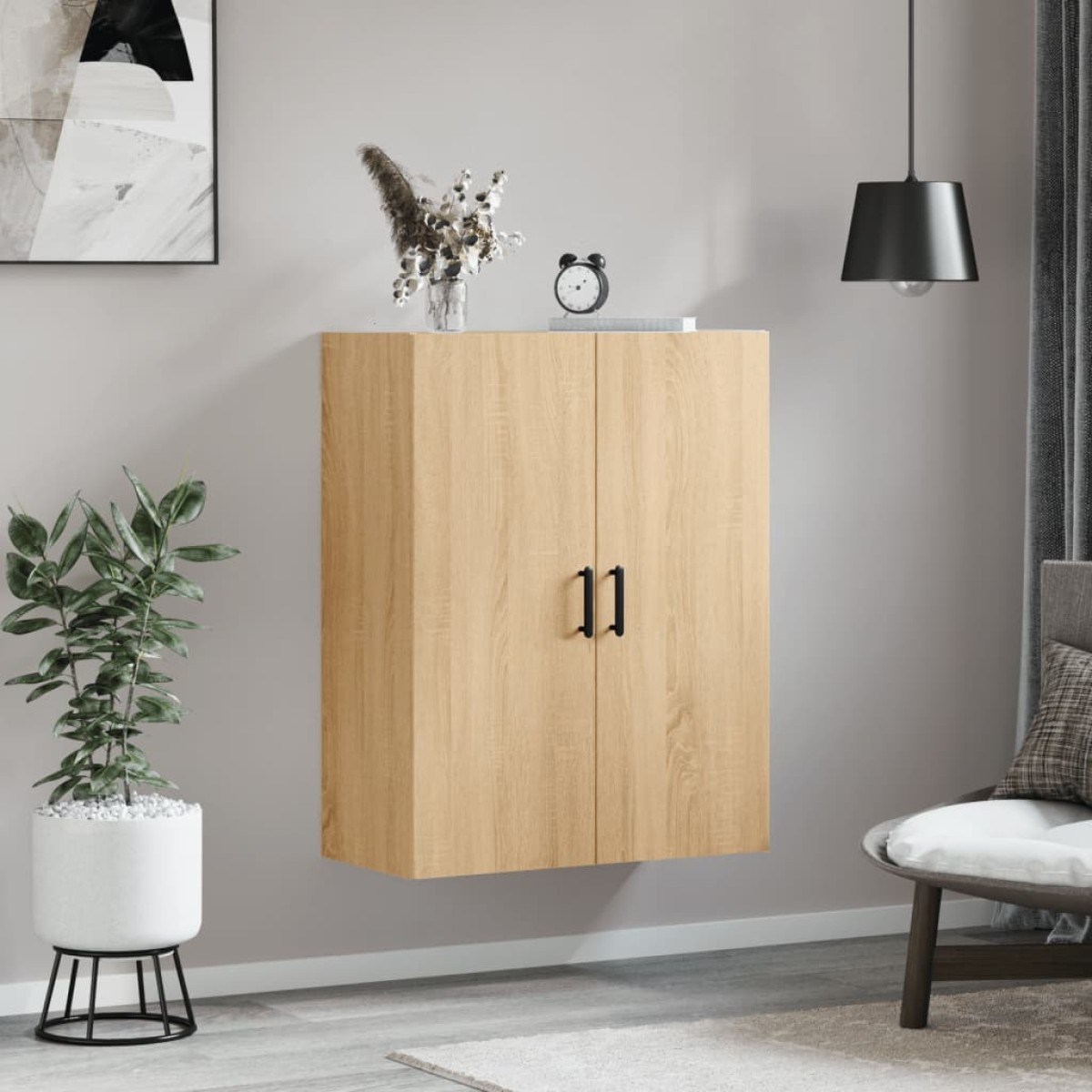 vidaXL Ντουλάπι Επιτοίχιο Sonoma Δρυς 69,5 x 34 x 90 εκ.