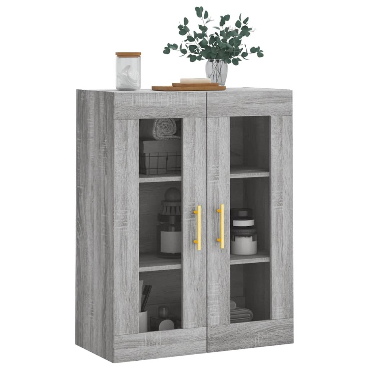 vidaXL Ντουλάπι Τοίχου Γκρι Sonoma 69,5 x 34 x 90 εκ.