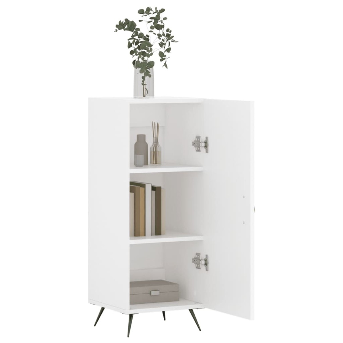 vidaXL Ντουλάπι Λευκό 34,5 x 34 x 90 εκ. από Επεξεργασμένο Ξύλο