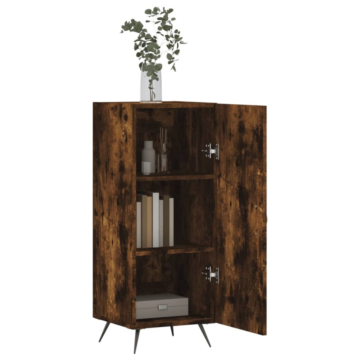 vidaXL Ντουλάπι Καπνιστή Δρυς 34,5 x 34 x 90 εκ. Επεξεργασμένο Ξύλο